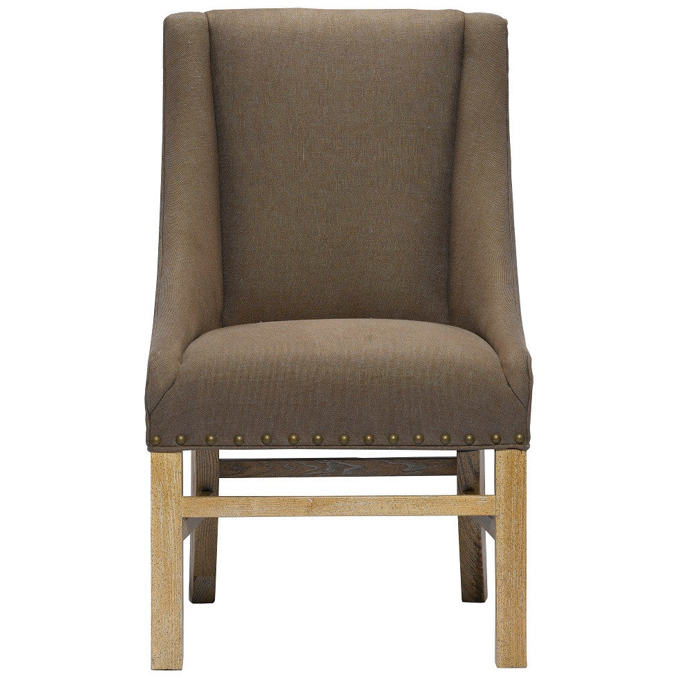 Nailhead Trestle Upholstered Dining Chair
