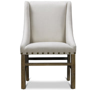 Nailhead Trestle Upholstered Dining Chair