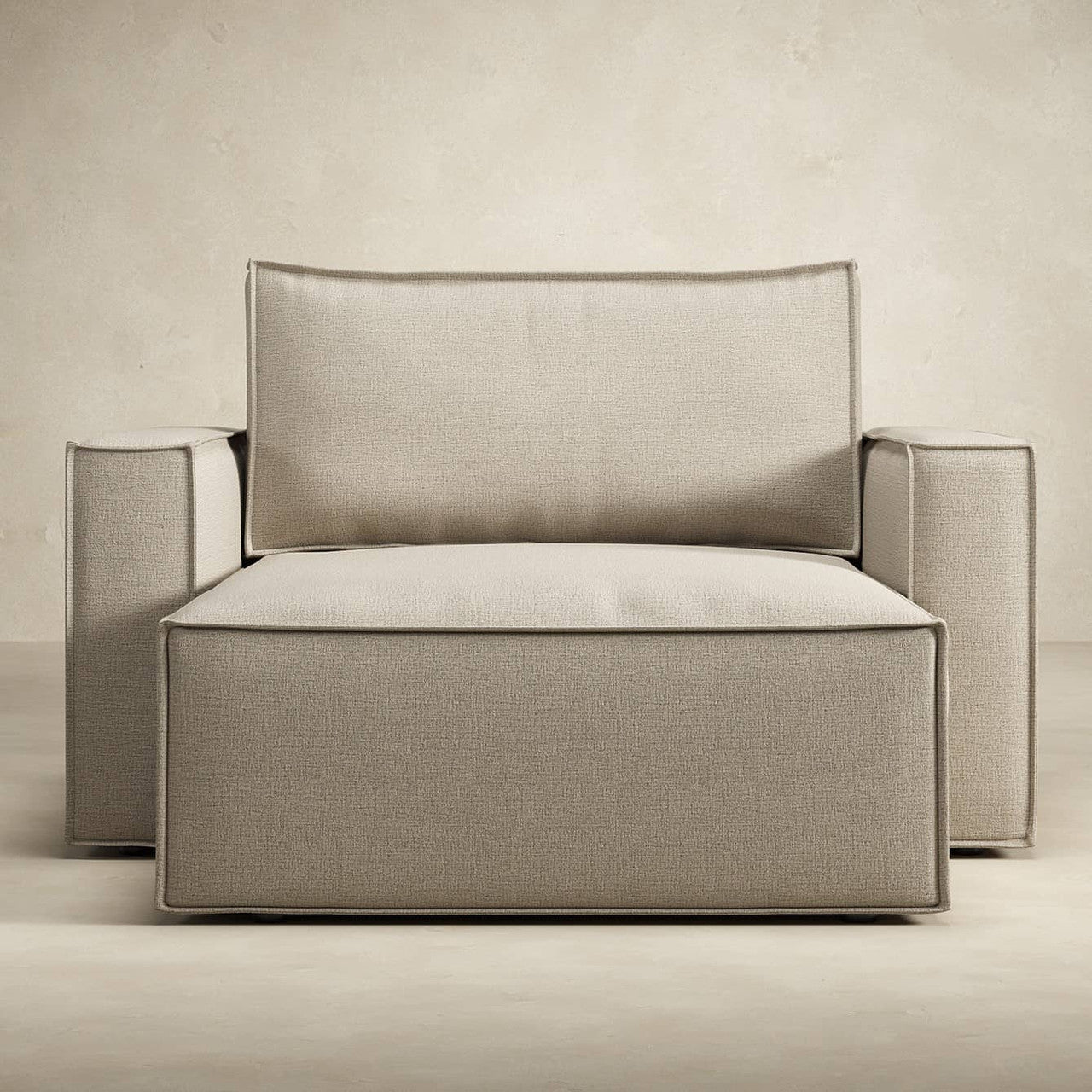 Newilla Lounger Chaise Chair with Wide Arms