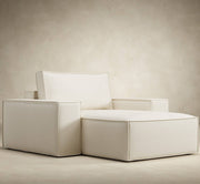 Newilla Lounger Chaise Chair with Wide Arms