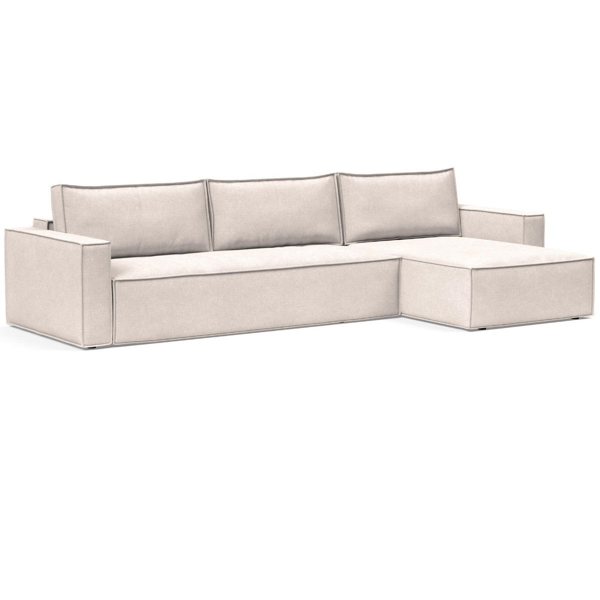 Newilla Storage Sleeper Sofa Bed with Lounger & Standard Arms