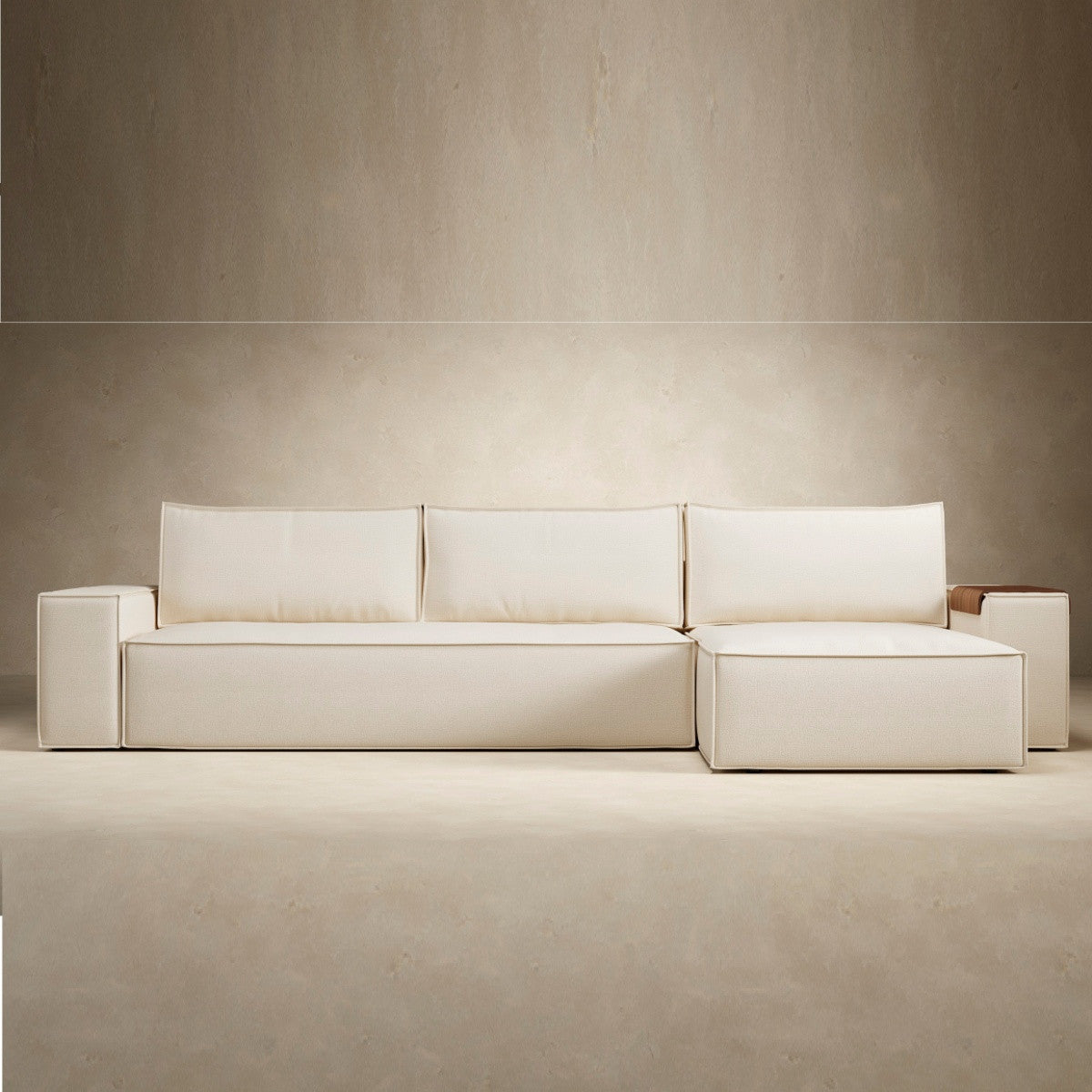 Newilla Storage Sofa Bed Lounger with Wide Arms