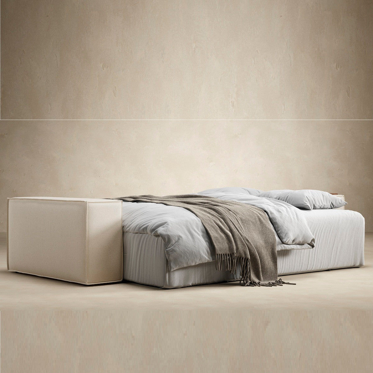 Newilla Storage Sleeper Sofa Bed with Wide Arms