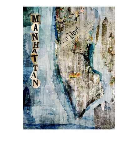 Newspaper Manhattan Map