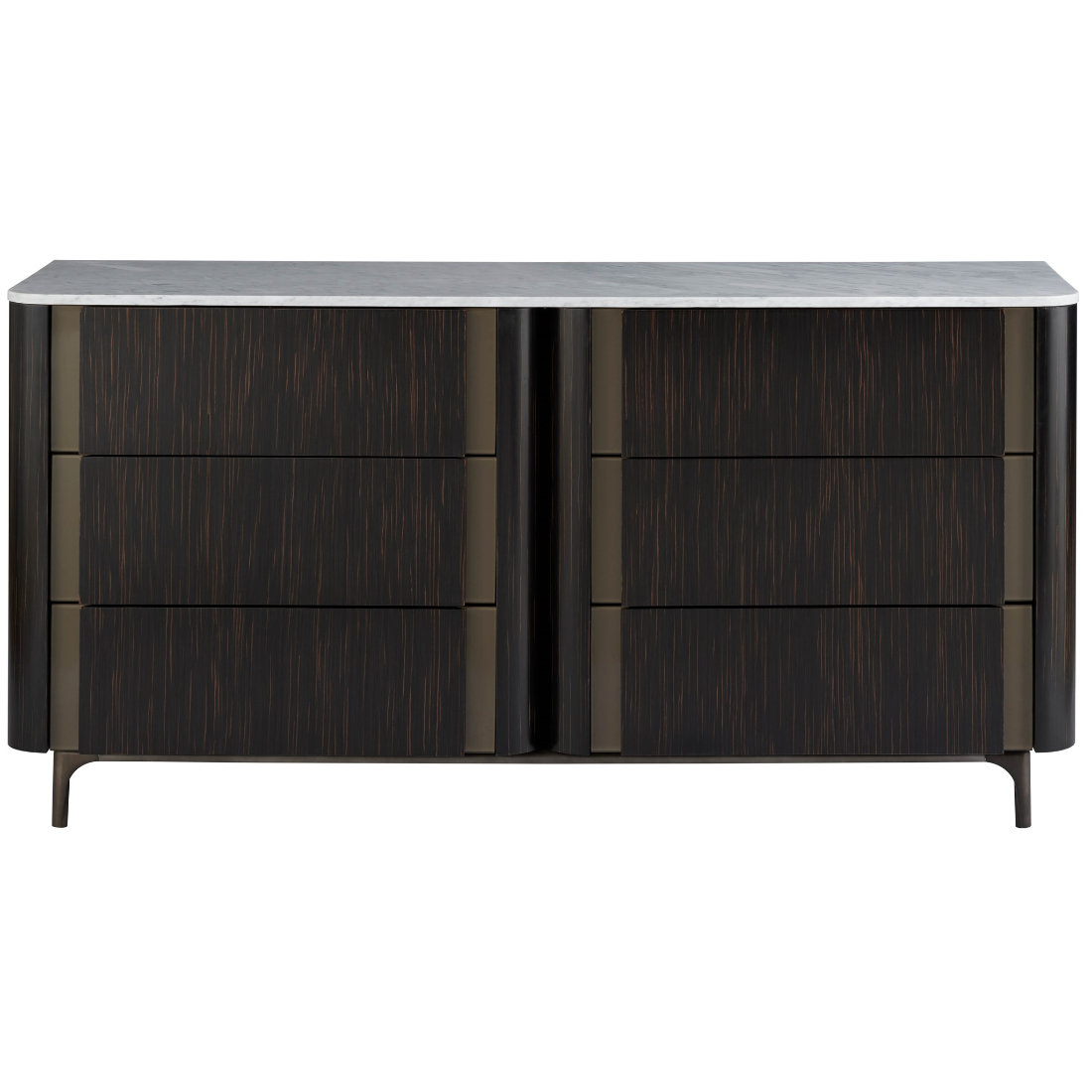 Nina Magon Bronze 6 Drawer Dresser