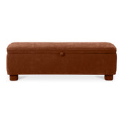 Ichigo Storage Bench Deep Orange by Moe's Home Collection