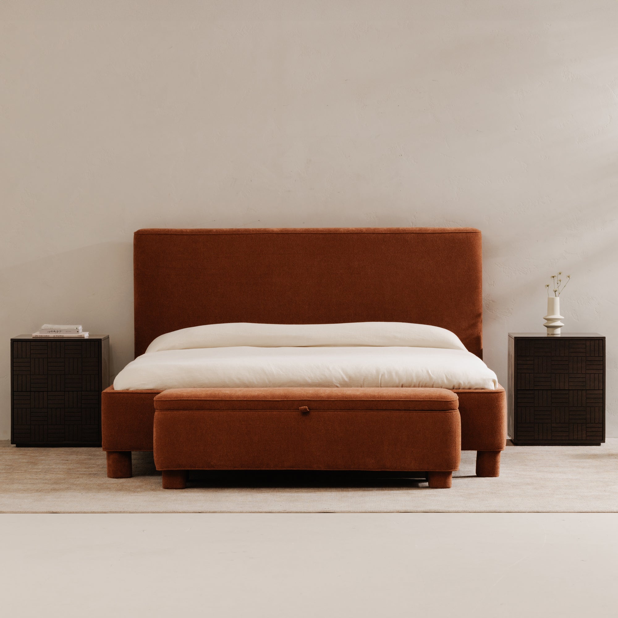 Ichigo Storage Bench Deep Orange by Moe's Home Collection - view 3