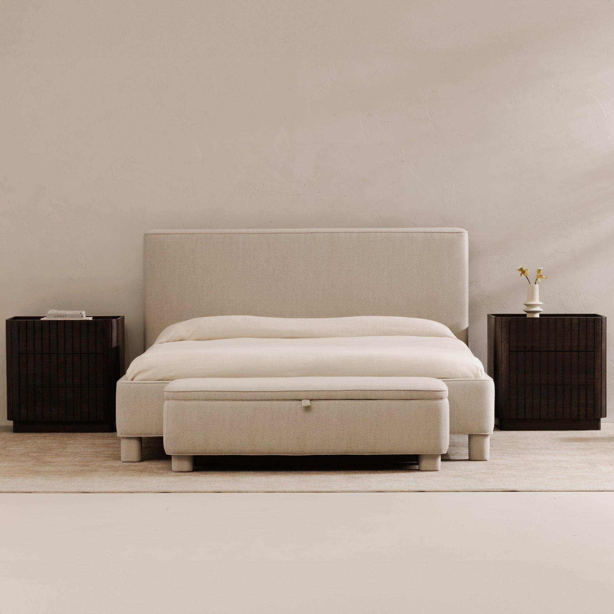 Ichigo Storage Bench Light Grey by Moe's Home Collection - view 3