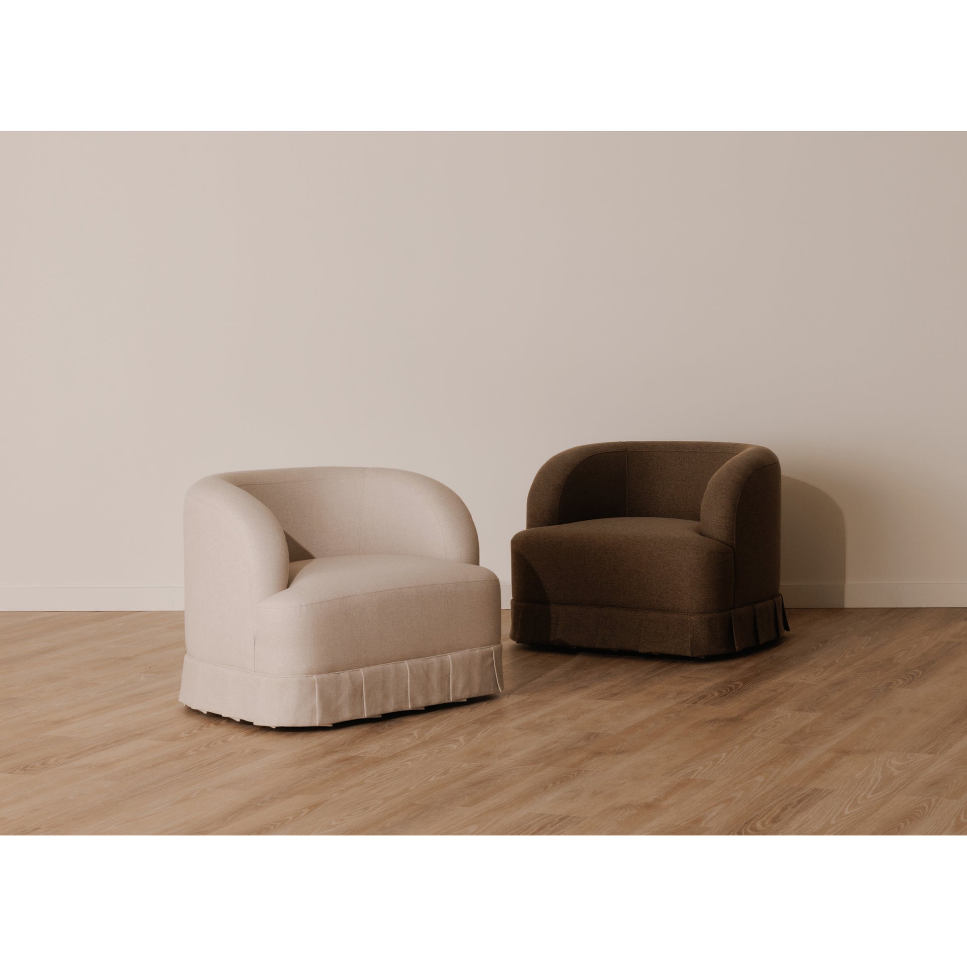 Maren Swivel Chair Beige by Moe's Home Collection - view 2