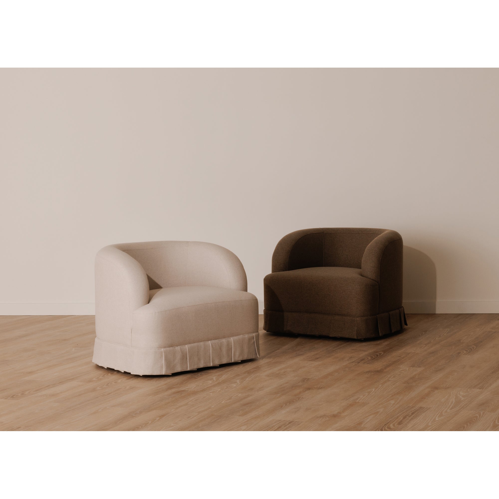 Maren Swivel Chair Beige by Moe's Home Collection - view 2