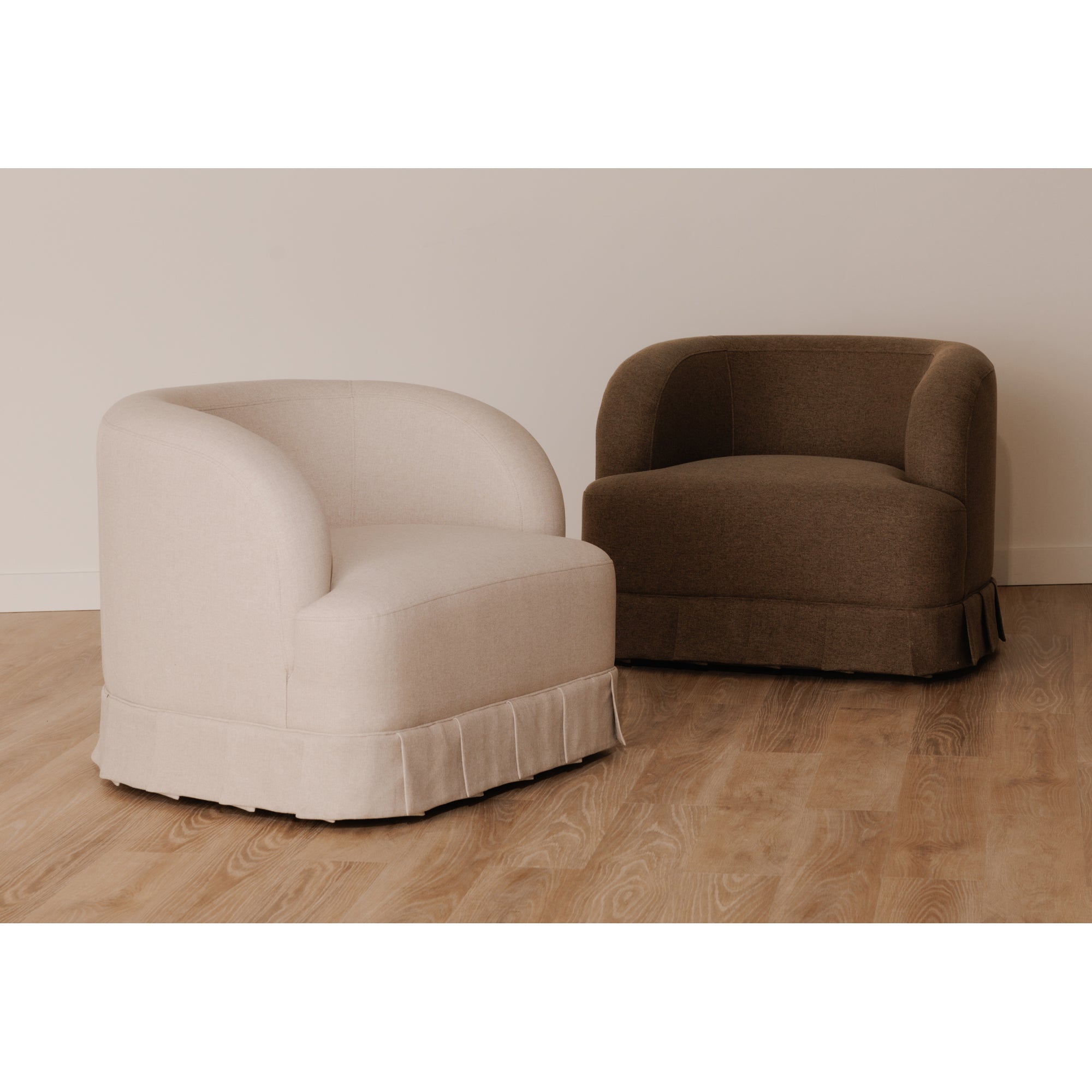 Maren Swivel Chair Beige by Moe's Home Collection - view 3