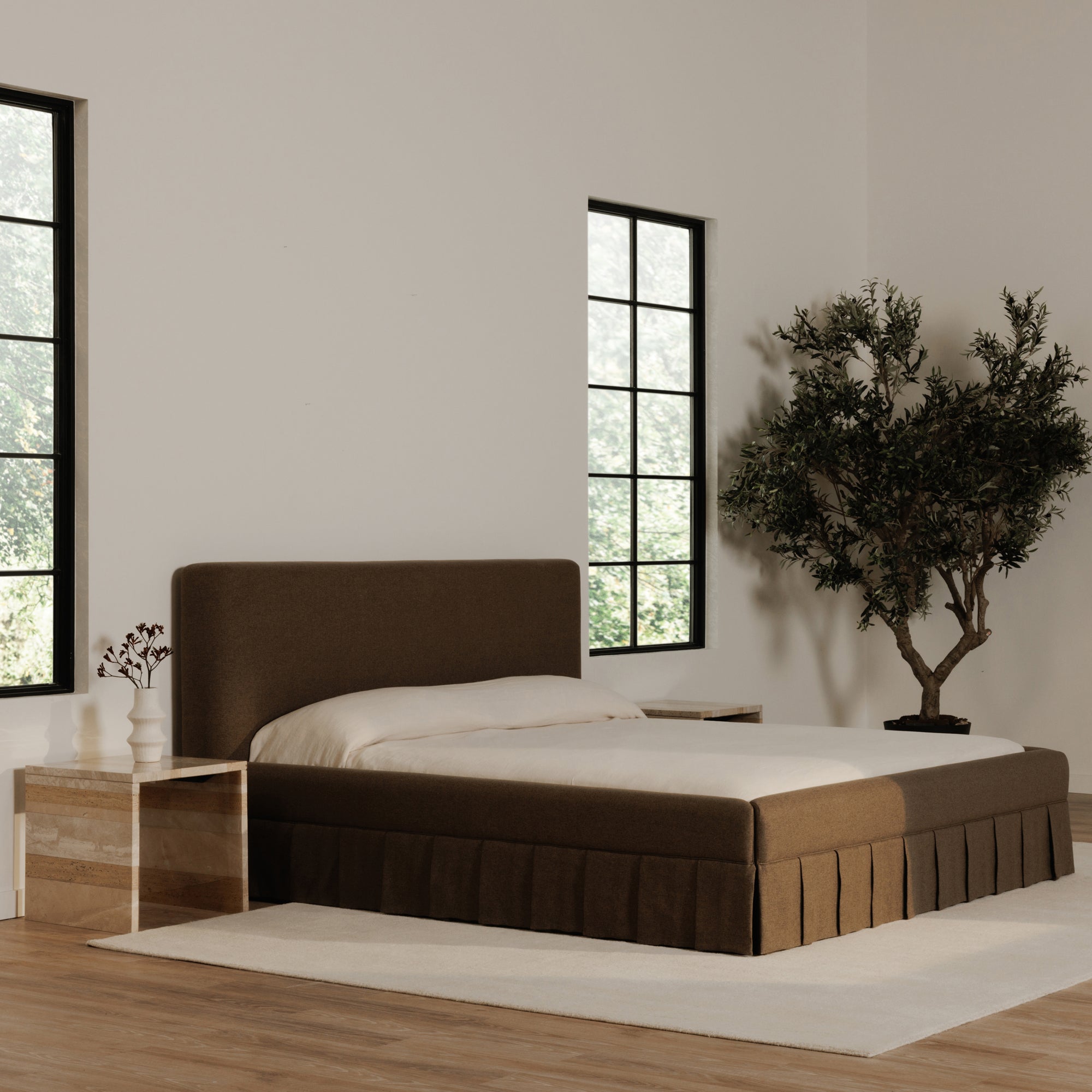 Maren Queen Bed Brown by Moe's Home Collection - view 4