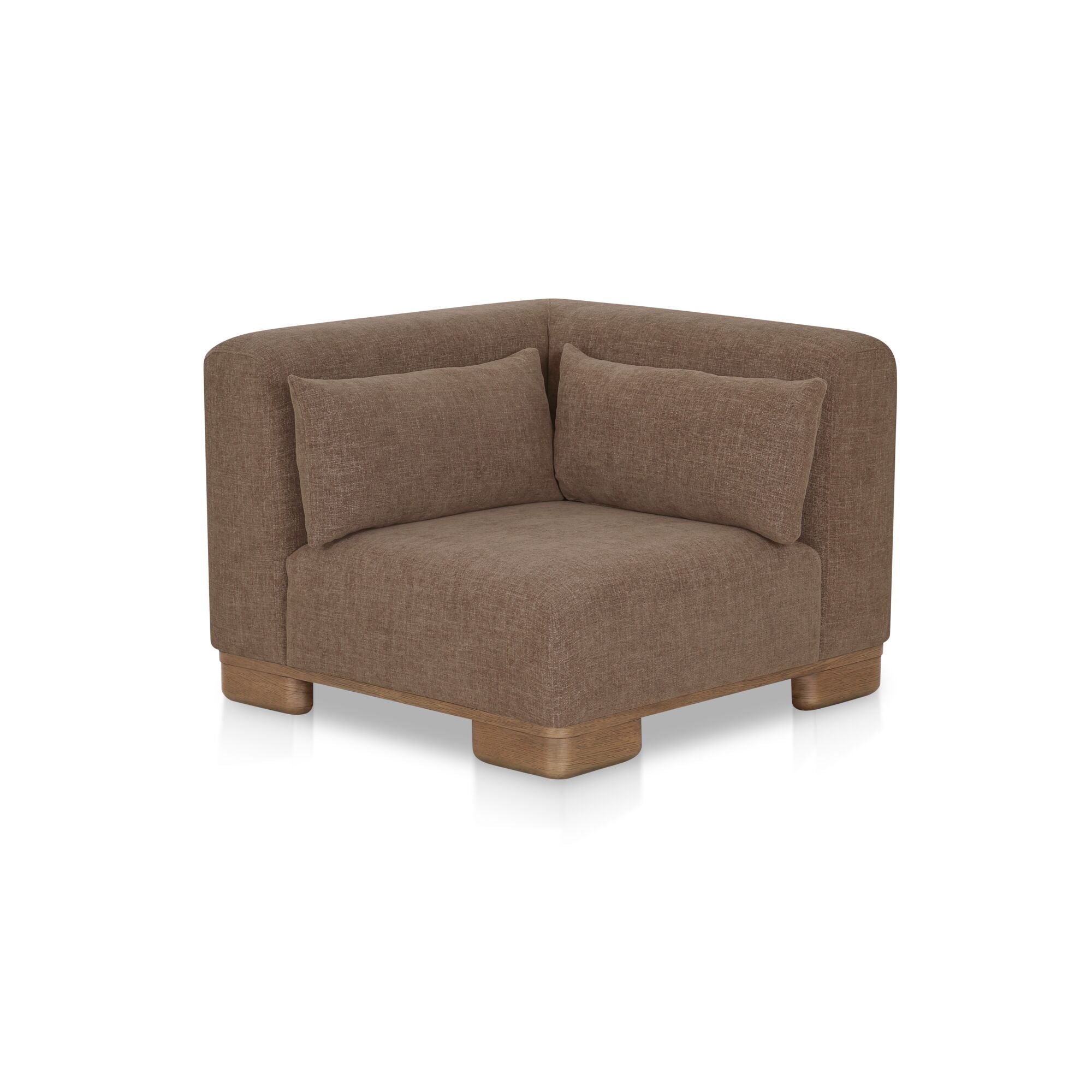 June Corner Chair Dark Brown by Moe's Home Collection