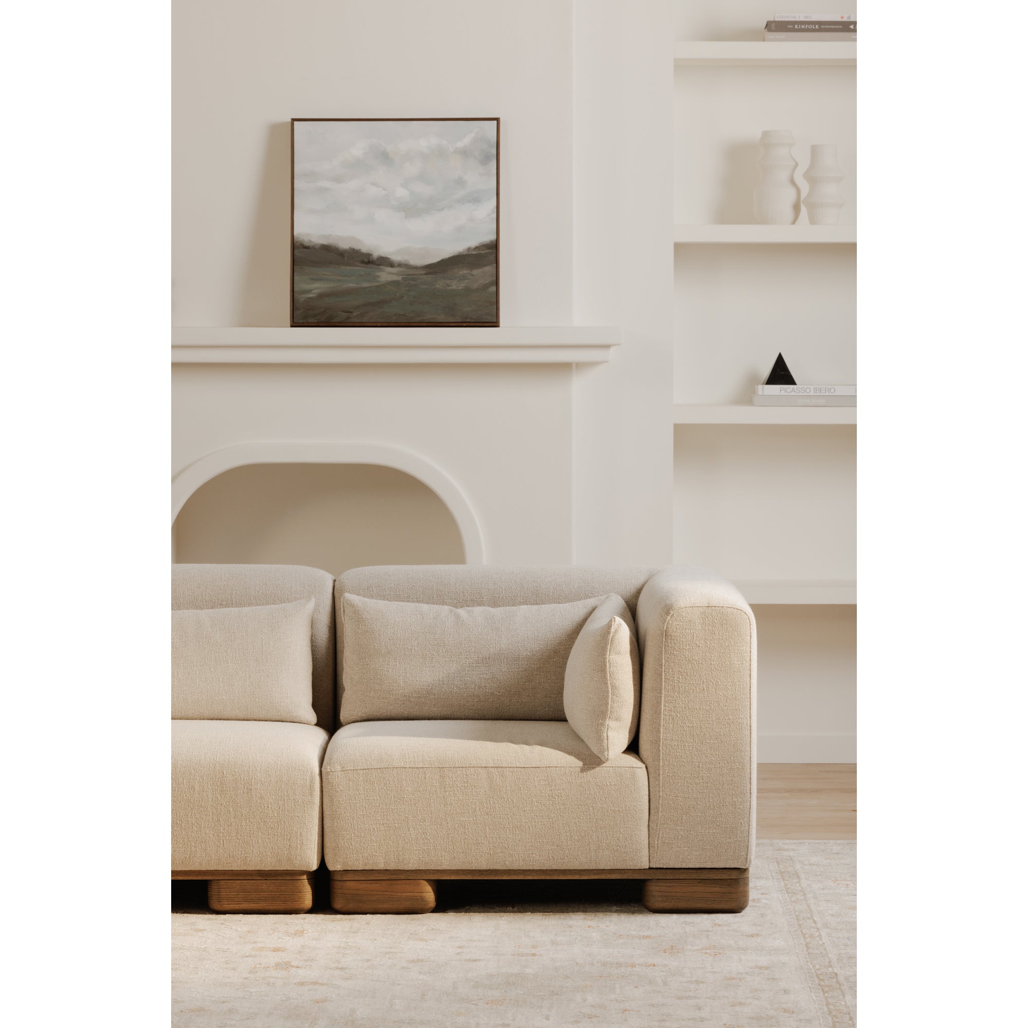 June Corner Chair Oatmeal by Moe's Home Collection - view 3