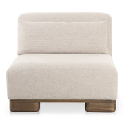 June Slipper Chair Oatmeal by Moe's Home Collection