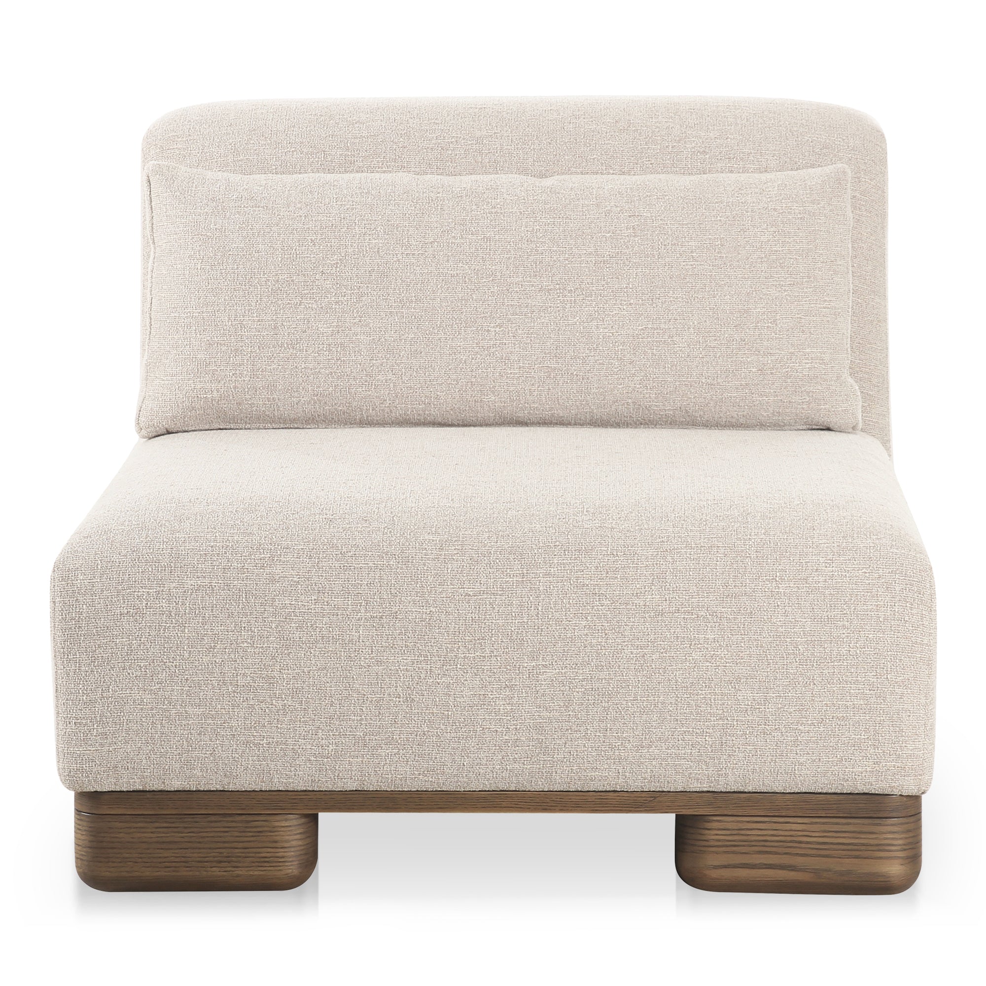 June Slipper Chair Oatmeal by Moe's Home Collection