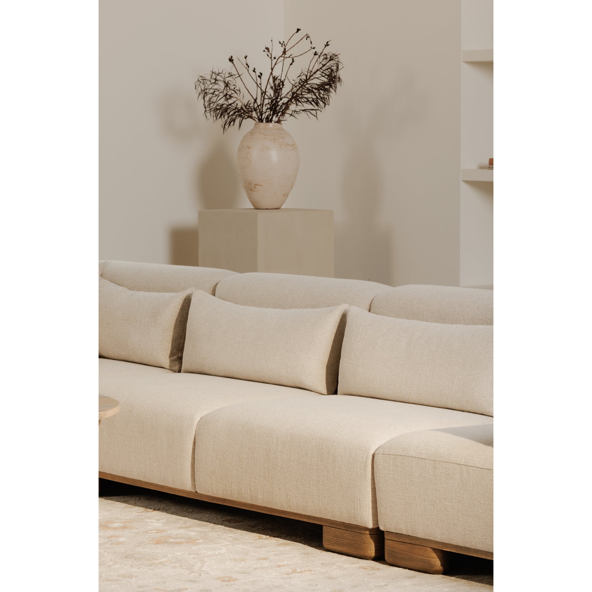 June Slipper Chair Oatmeal by Moe's Home Collection - view 3
