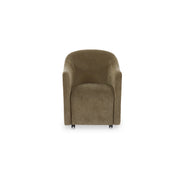 Drava Rolling Dining Chair Green by Moe's Home Collection