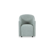 Drava Rolling Dining Chair Light Blue by Moe's Home Collection