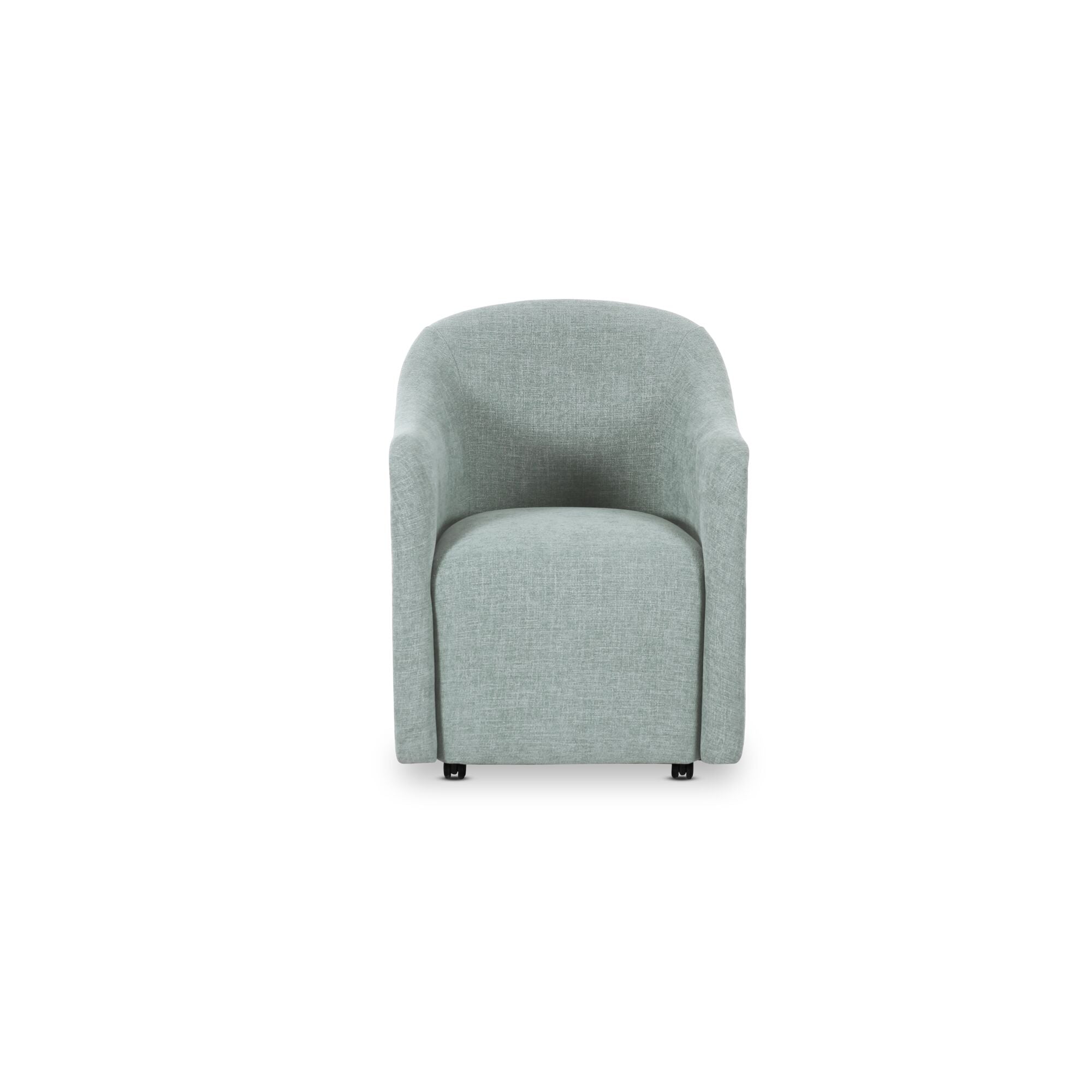 Drava Rolling Dining Chair Light Blue by Moe's Home Collection