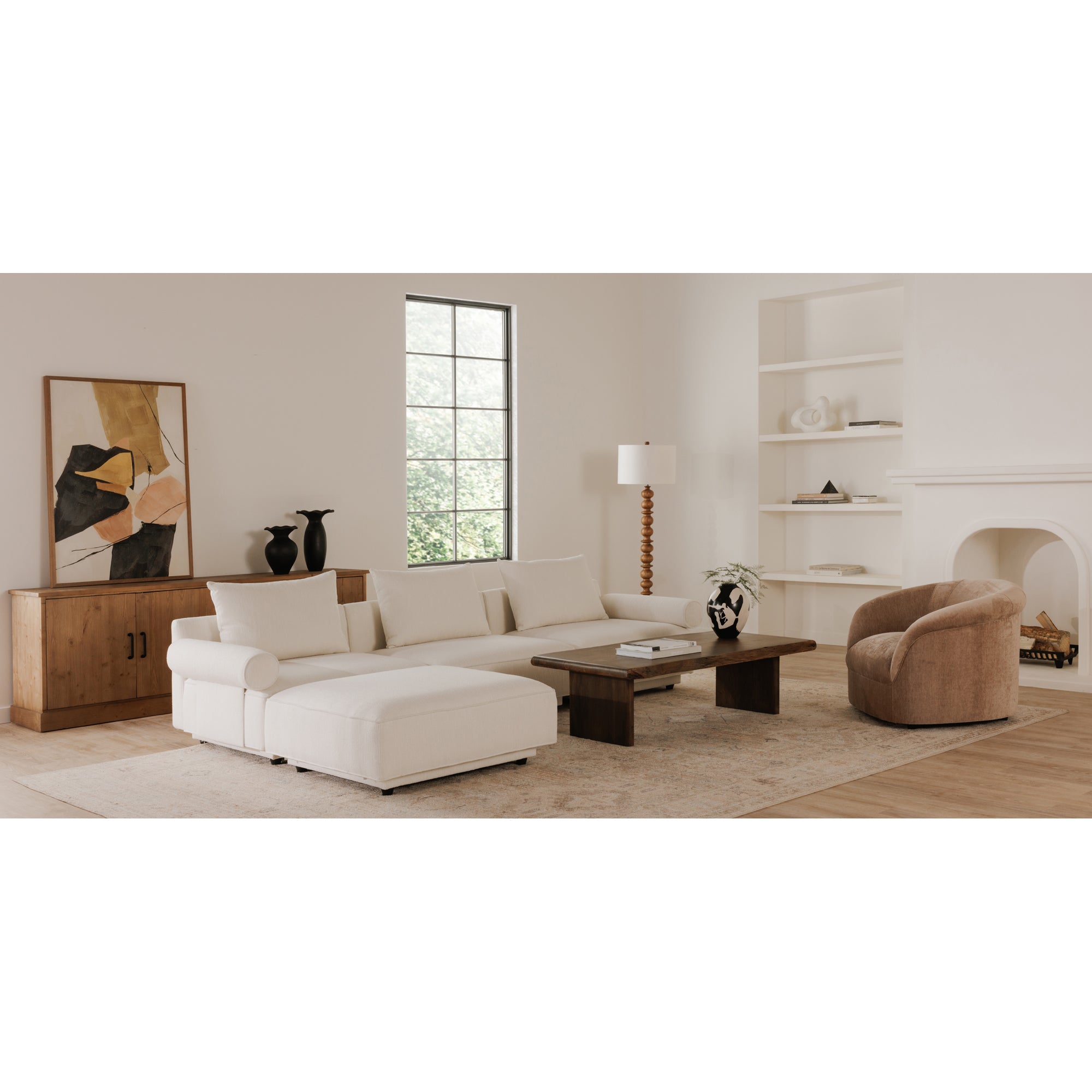 Thora Lounge Chair Blush by Moe's Home Collection - view 4