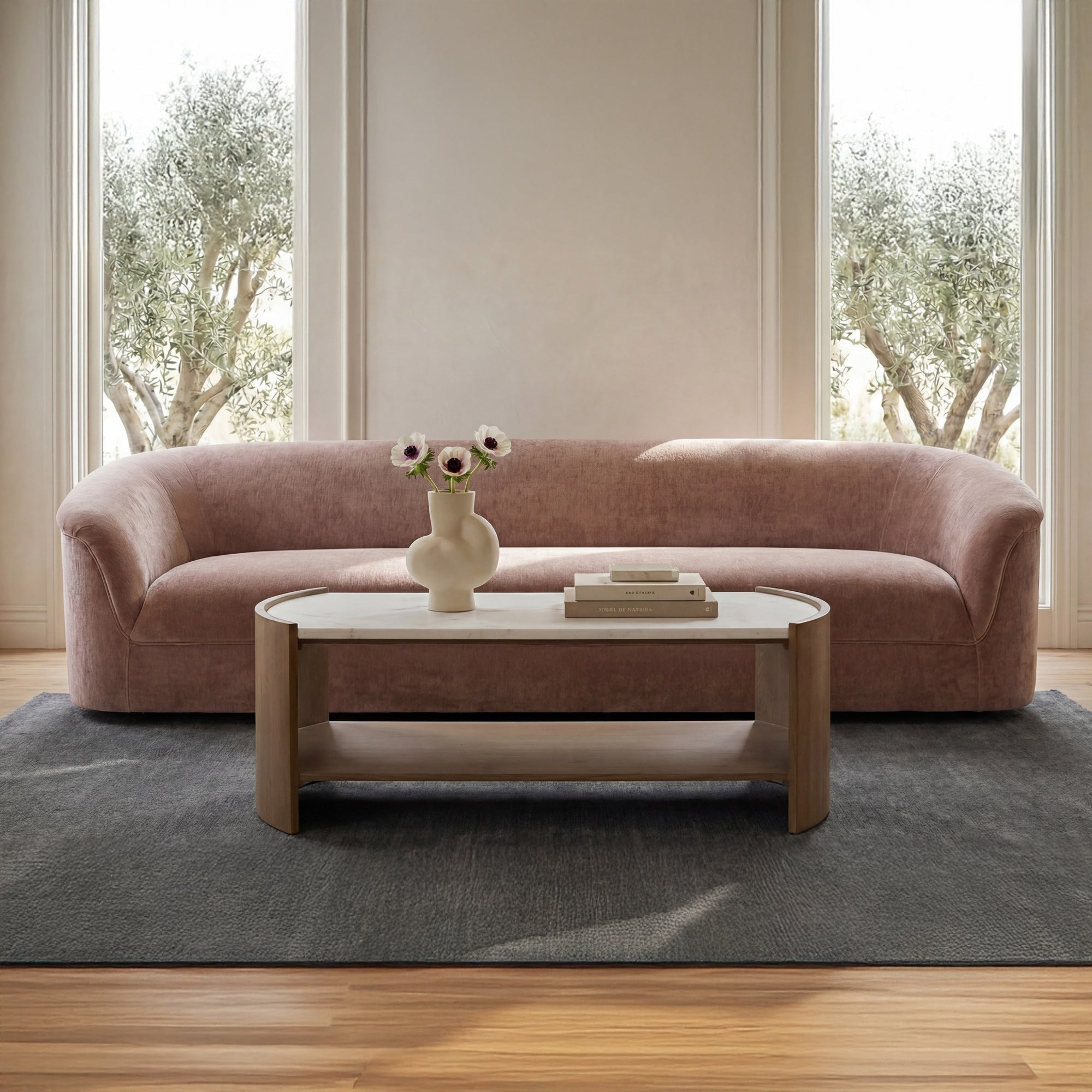 Thora Sofa Blush by Moe's Home Collection - view 2