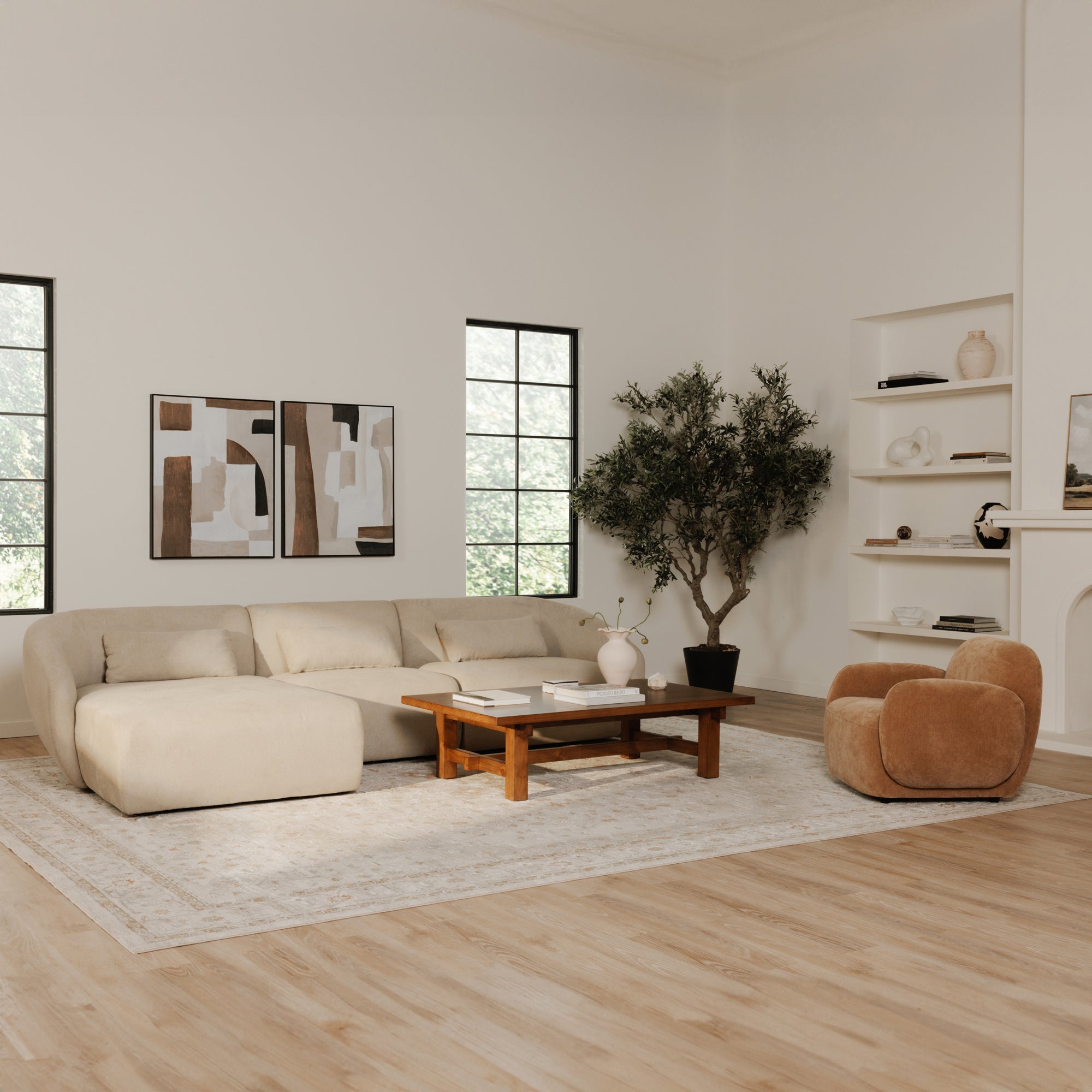 Hazel Lounge Chair Copper by Moe's Home Collection - view 3
