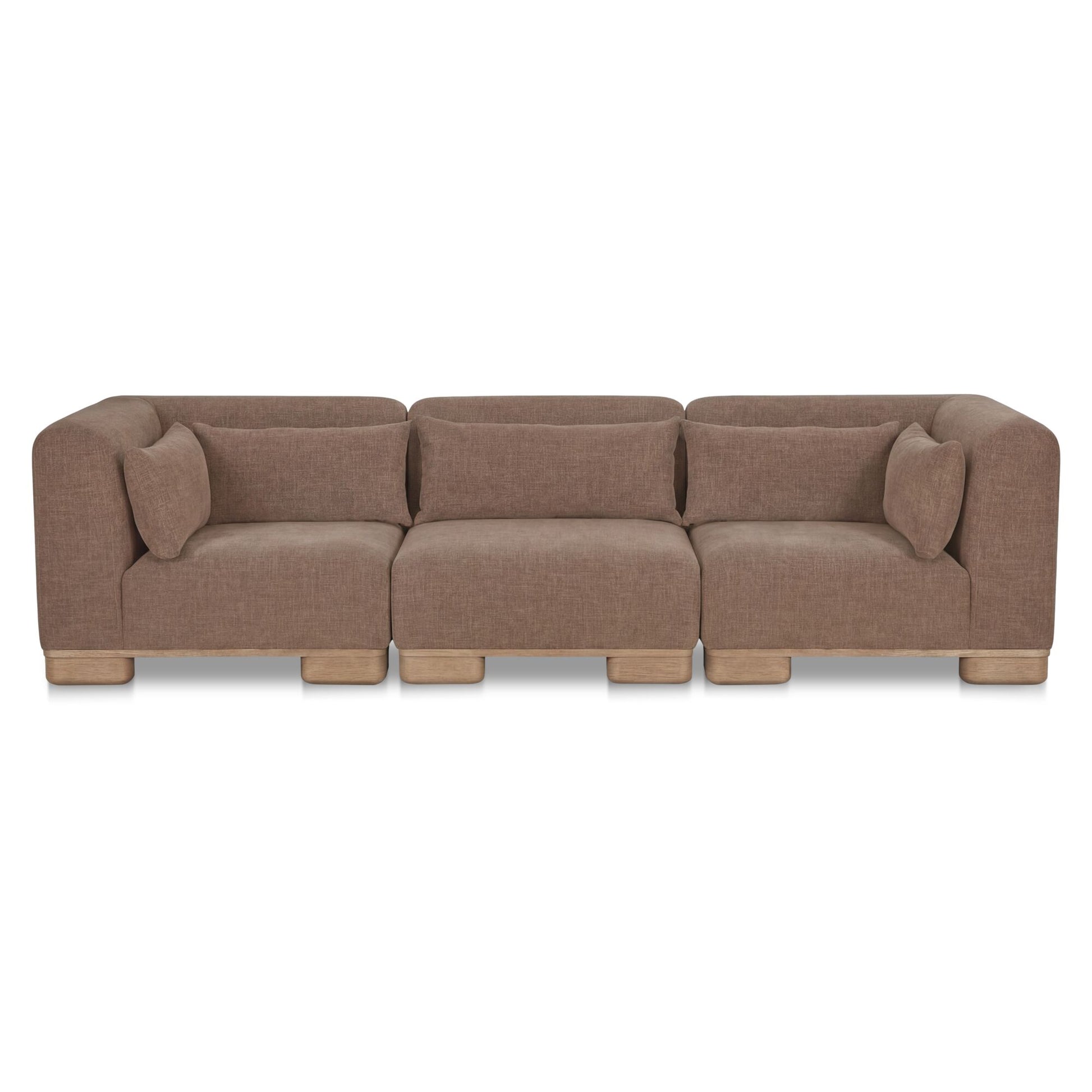June Modular Sofa Dark Brown by Moe's Home Collection