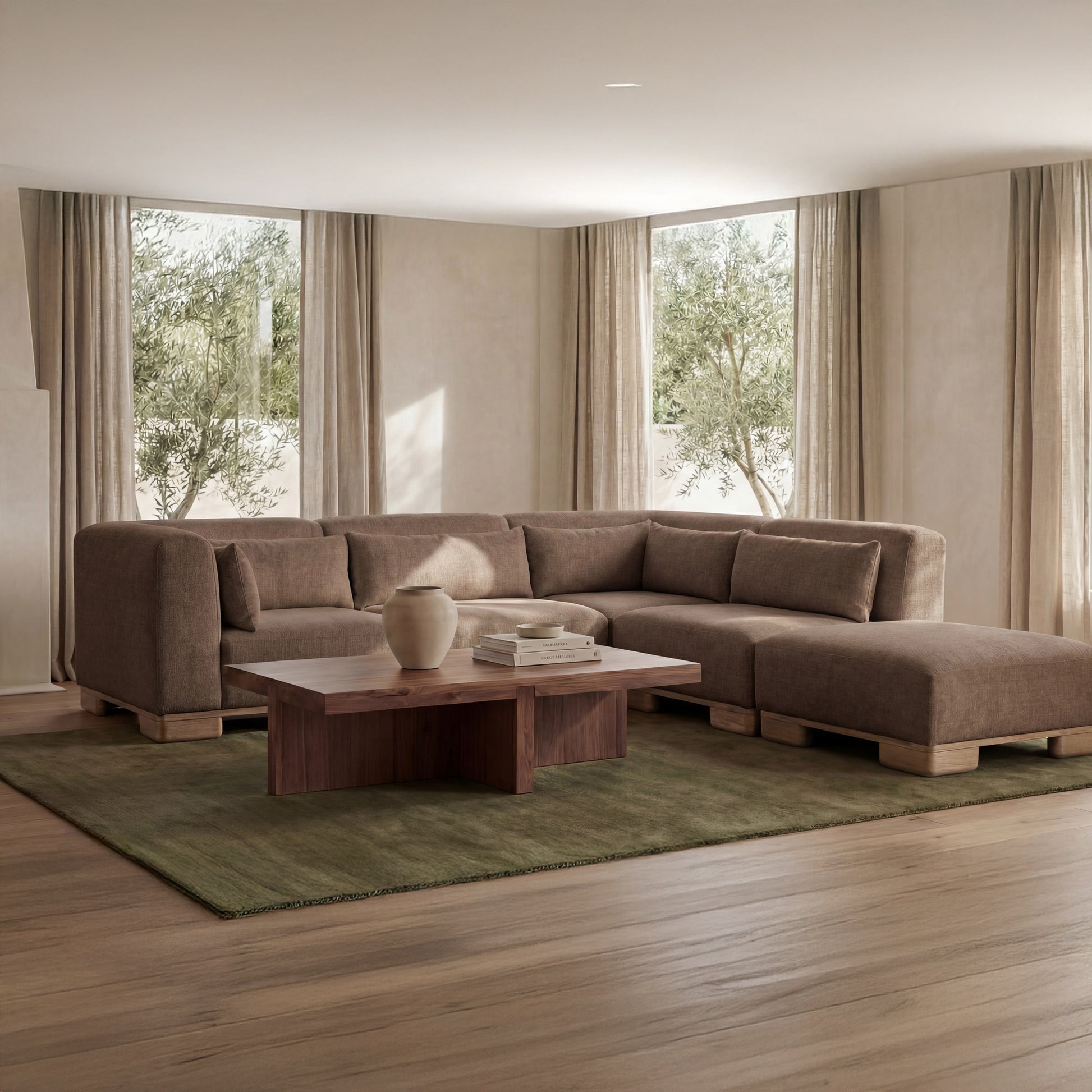June Dream Modular Sectional Dark Brown by Moe's Home Collection - view 2