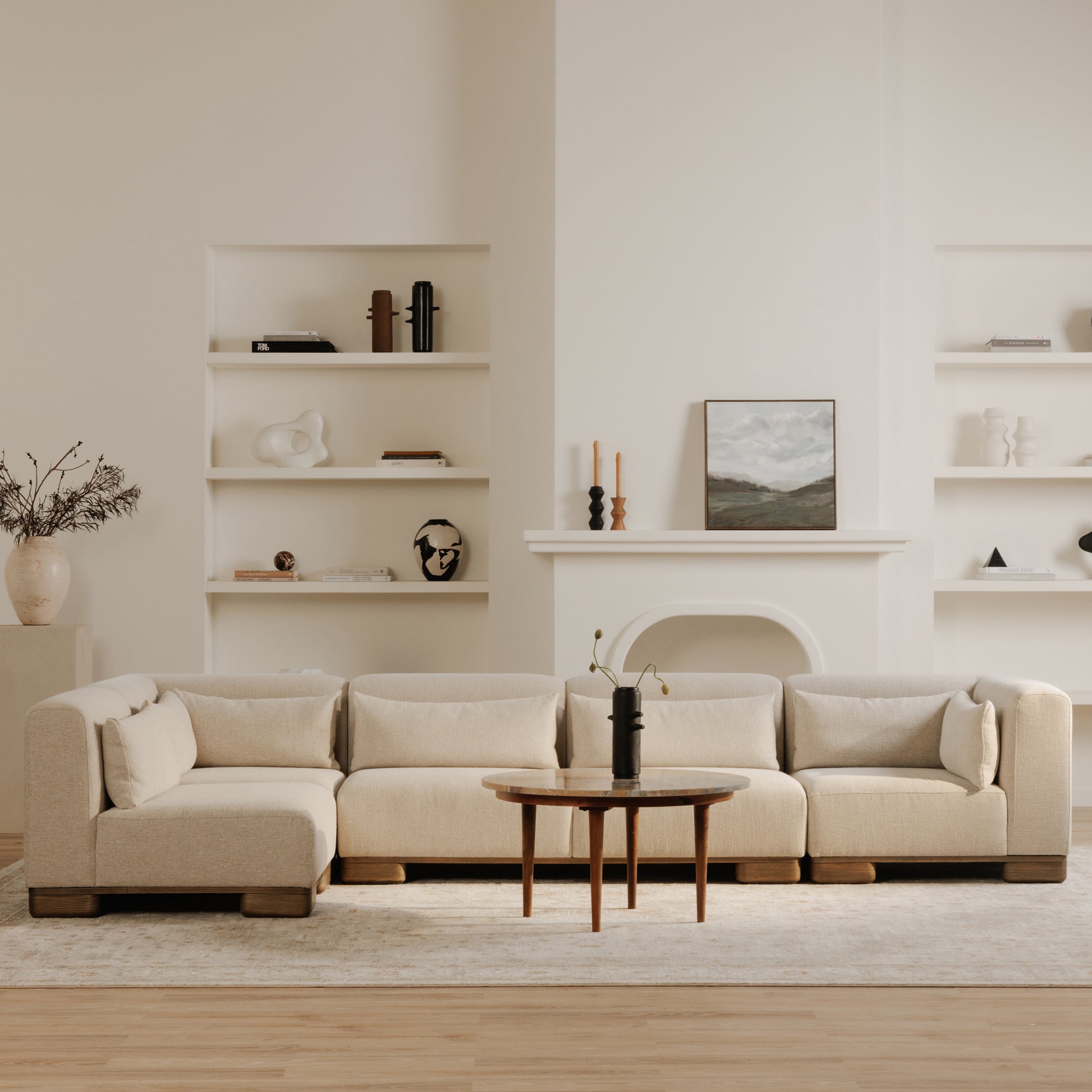 June Dream Modular Sectional Oatmeal by Moe's Home Collection - view 2
