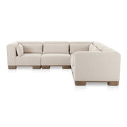 June Classic L-Shaped Modular Sectional Oatmeal by Moe's Home Collection