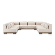 June U Shaped Modular Sectional Oatmeal by Moe's Home Collection