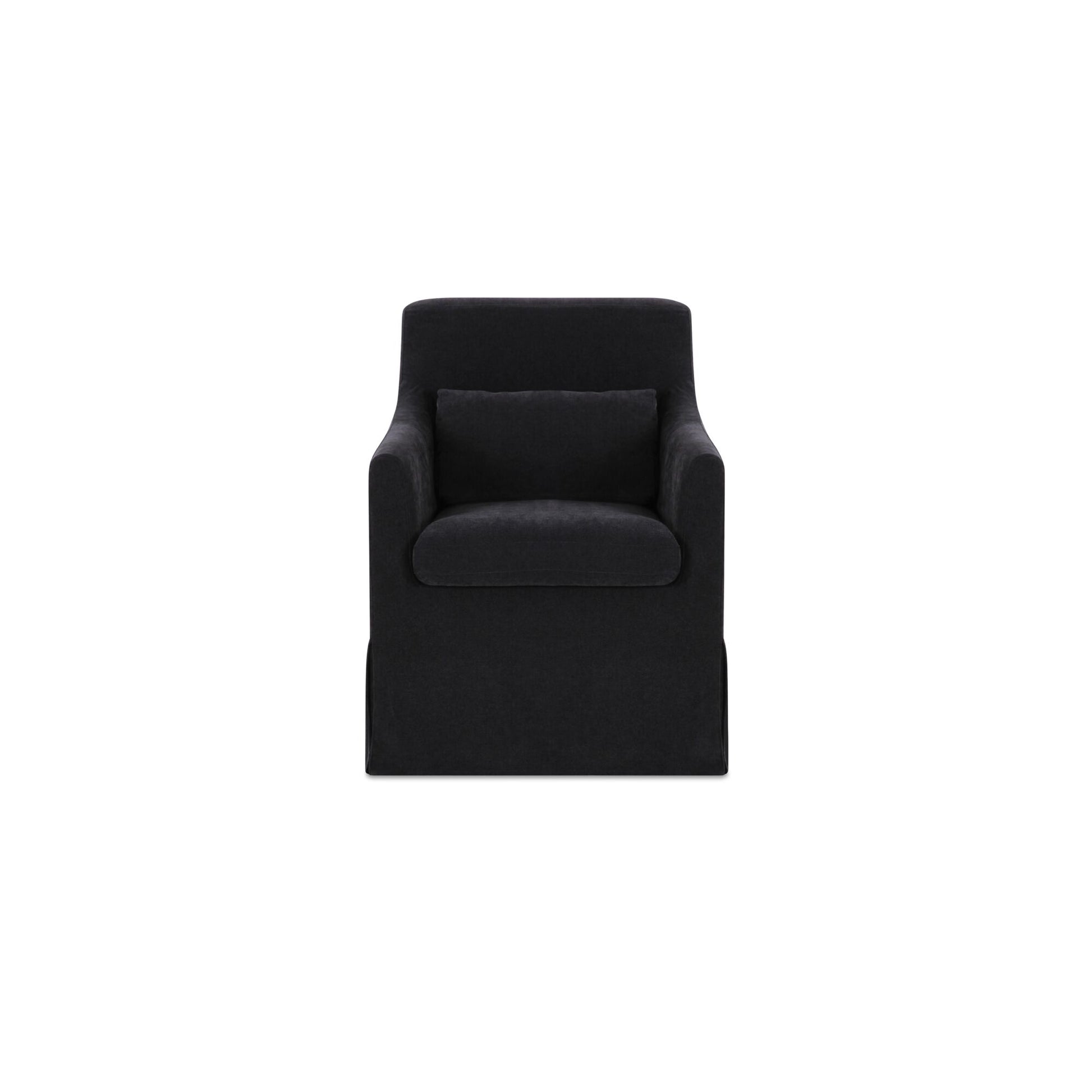 Lydia Slipcover Dining Chair Black by Moe's Home Collection