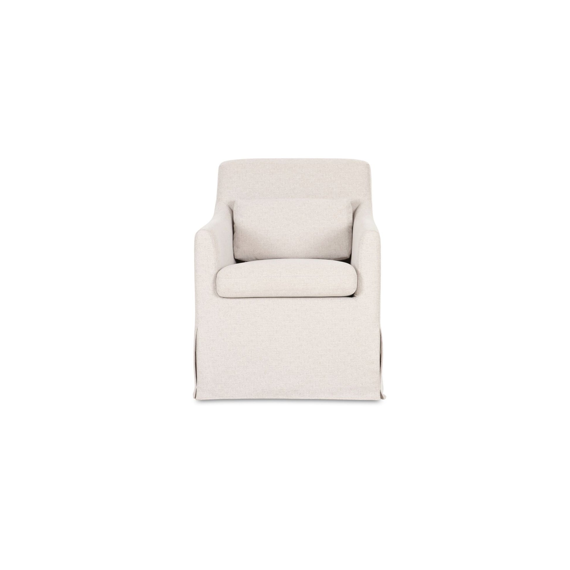 Lydia Slipcover Dining Chair Beige by Moe's Home Collection