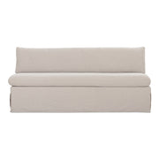 Fable Slipcover Dining Bench Beige by Moe's Home Collection