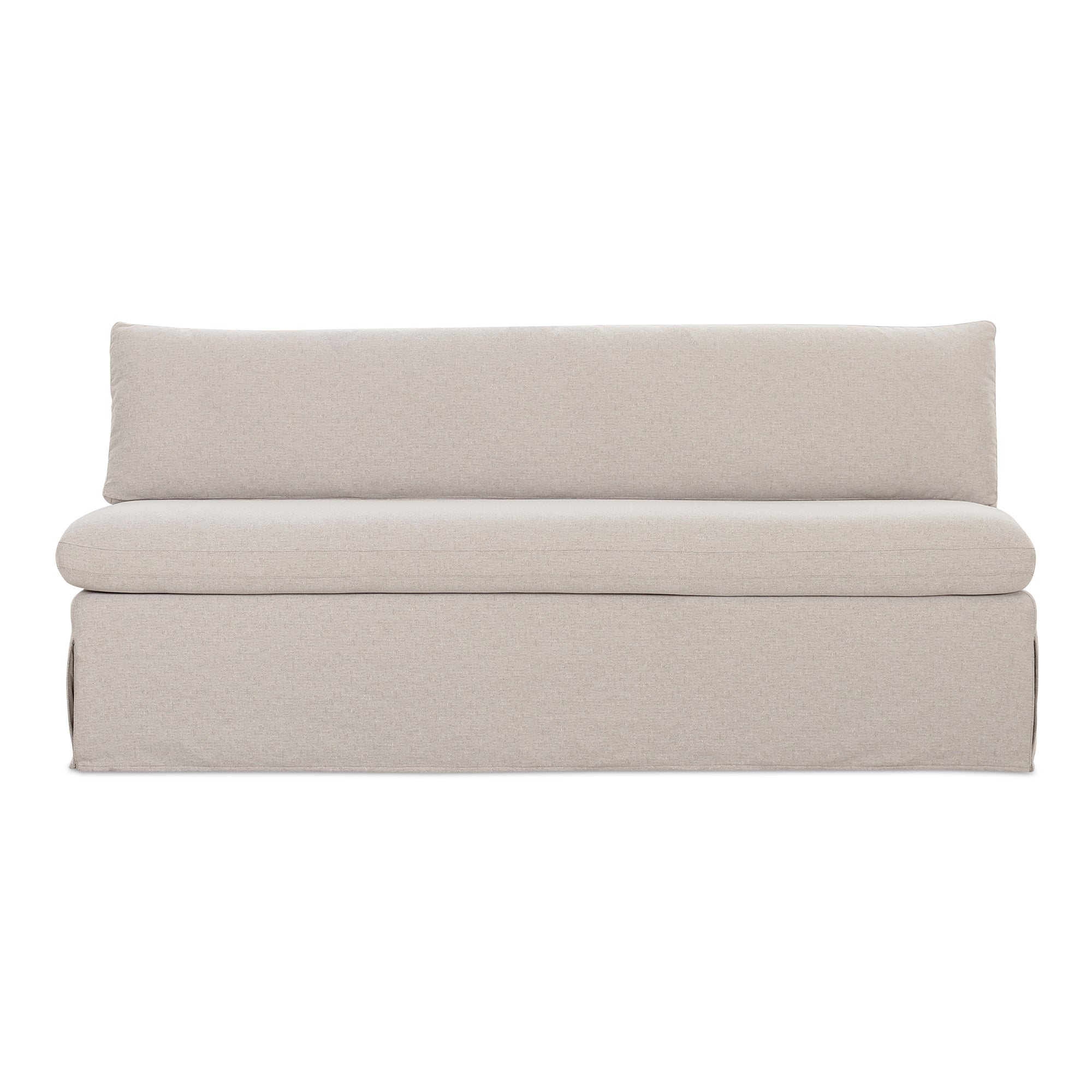 Fable Slipcover Dining Bench Beige by Moe's Home Collection