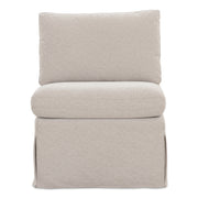 Fable Slipcover Dining Slipper Chair Beige by Moe's Home Collection