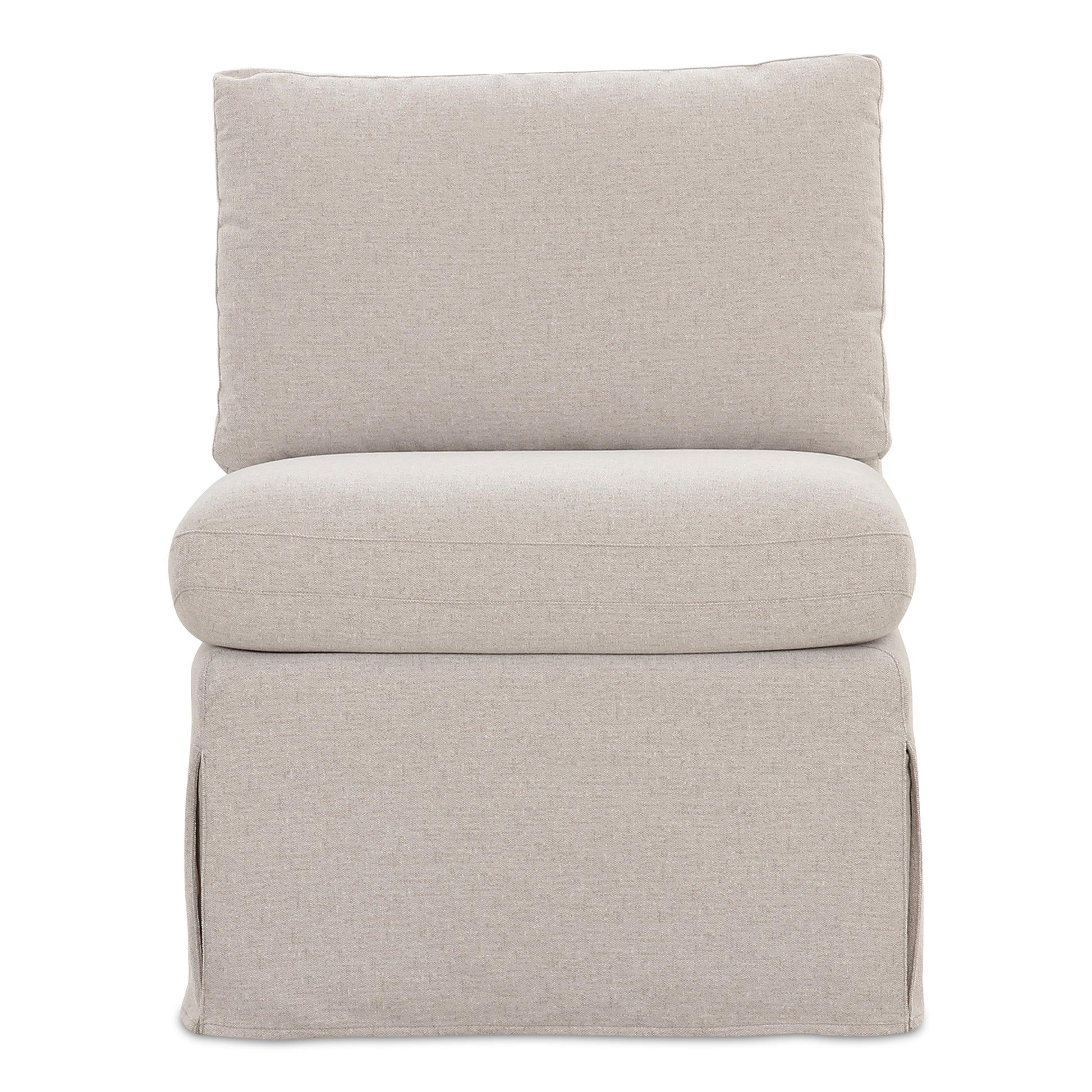 Fable Slipcover Dining Slipper Chair Beige by Moe's Home Collection