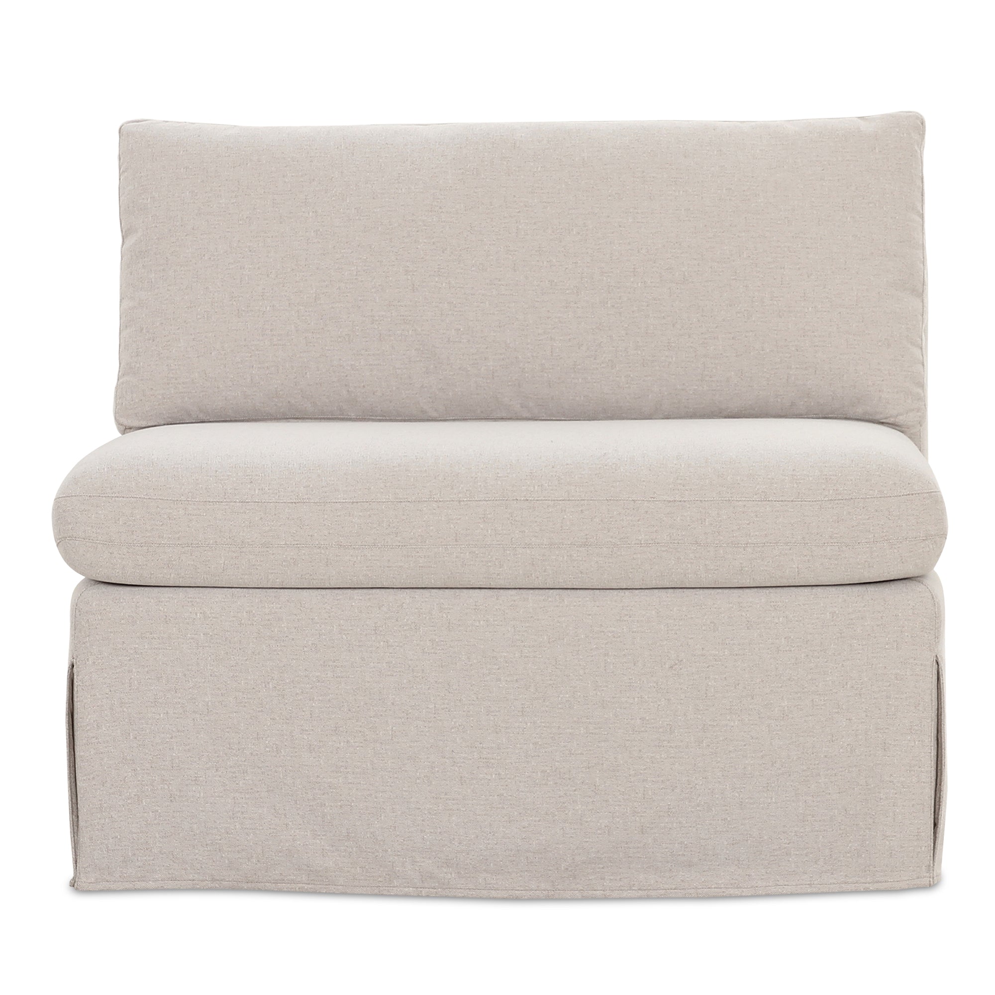 Fable Slipcover Dining Chair and Half Beige by Moe's Home Collection