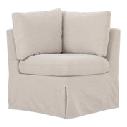 Fable Slipcover Dining Corner Chair Beige by Moe's Home Collection