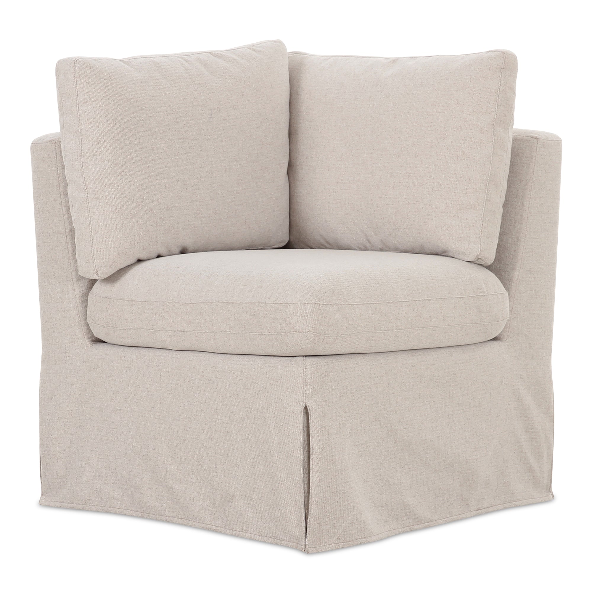 Fable Slipcover Dining Corner Chair Beige by Moe's Home Collection