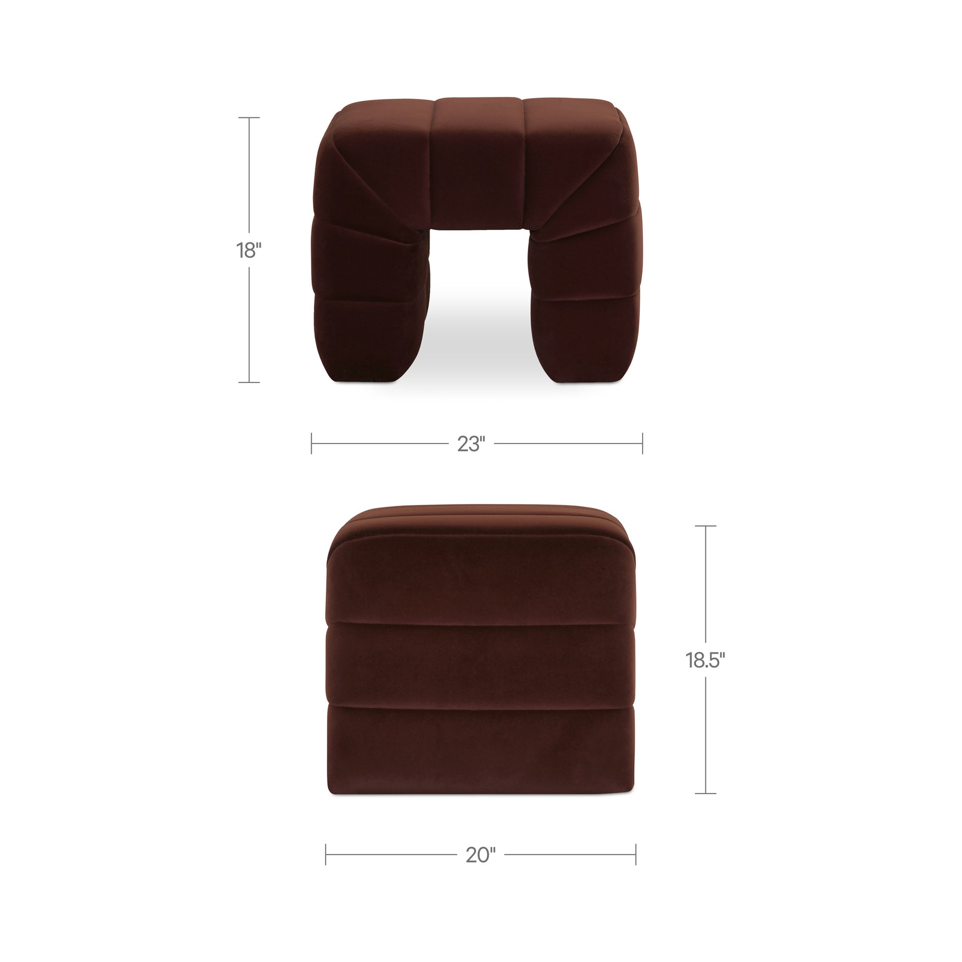 Verity Stool Warm Brown by Moe's Home Collection - view 4