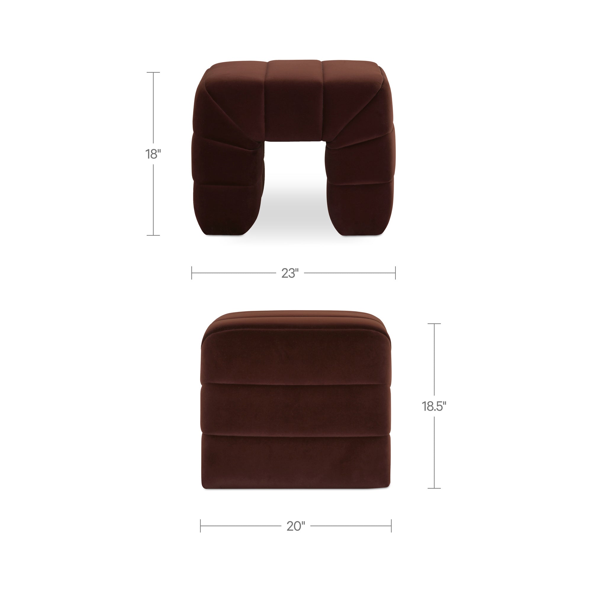 Verity Stool Warm Brown by Moe's Home Collection - view 4