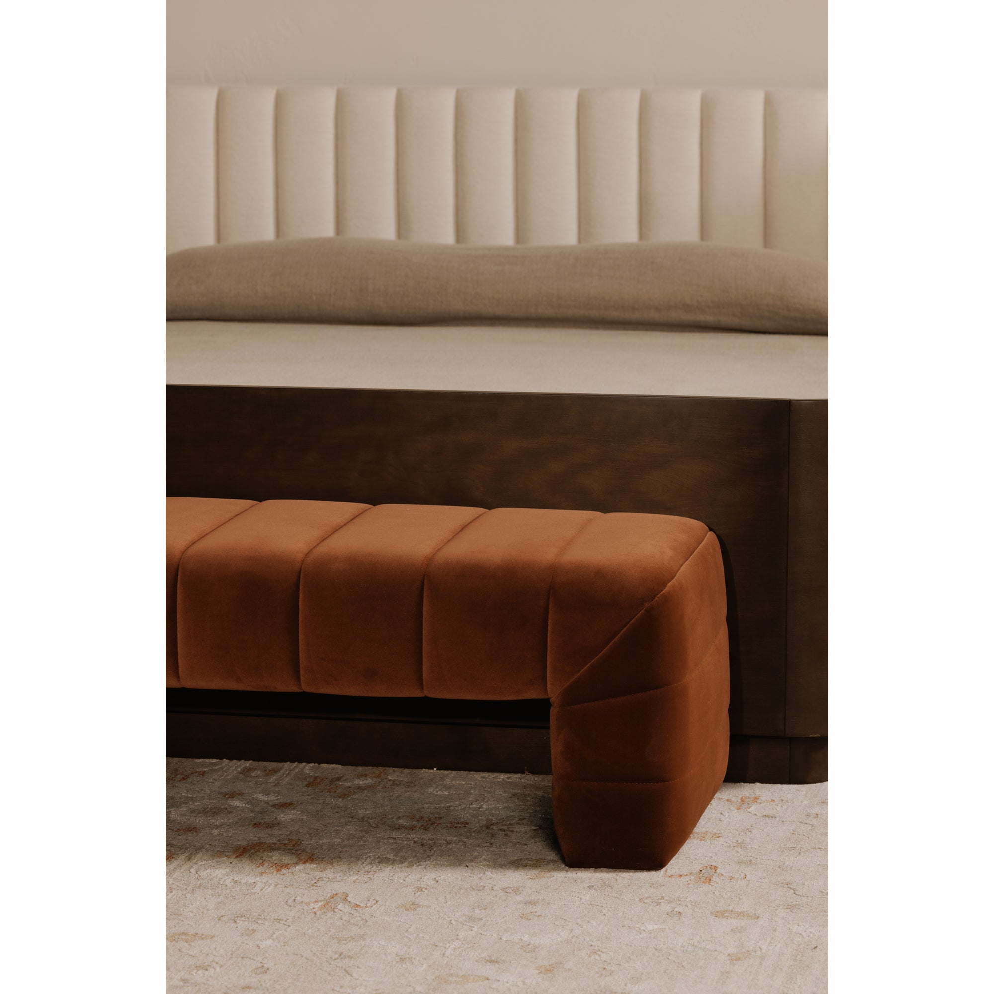 Verity Bench Warm Brown by Moe's Home Collection - view 2
