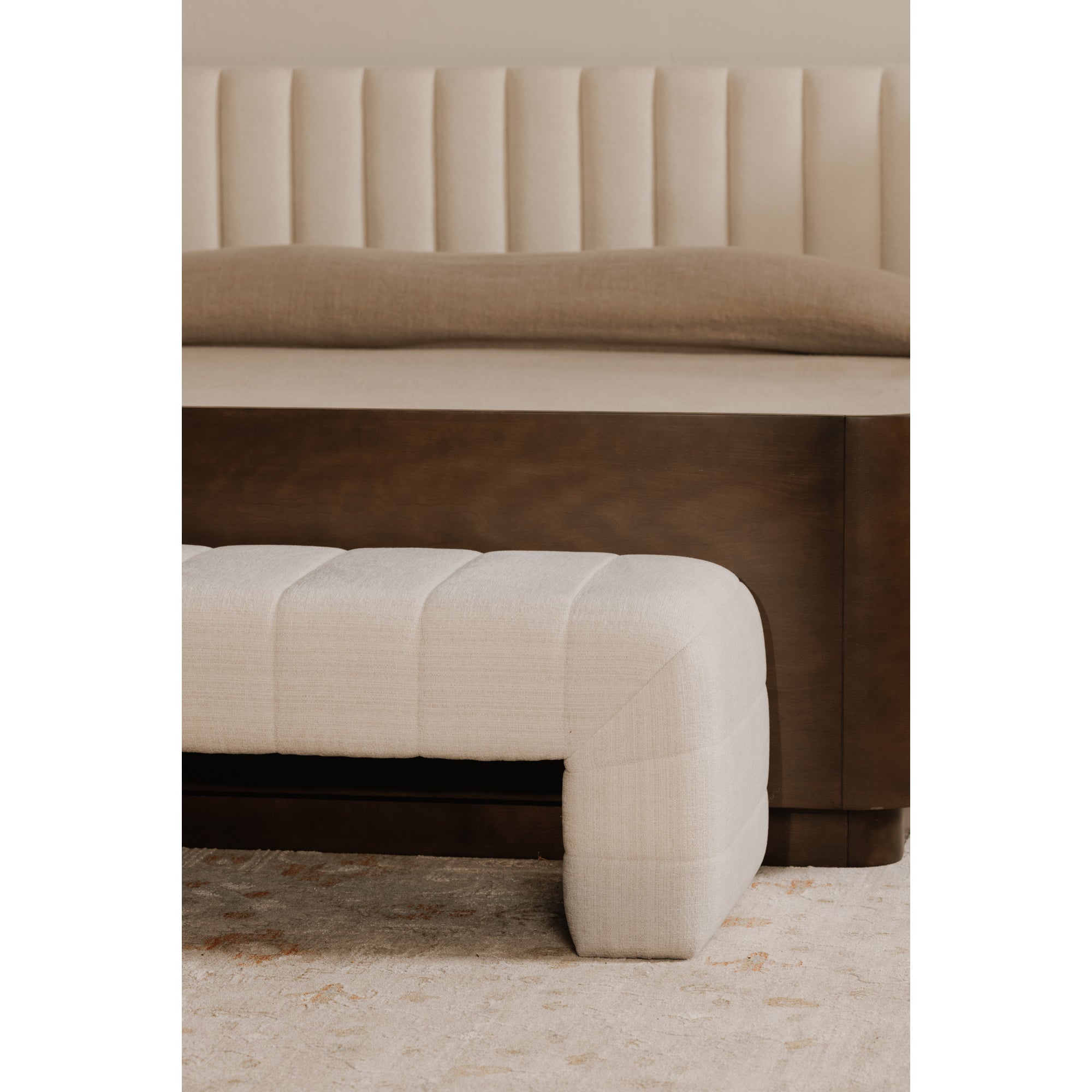 Verity Bench Oatmeal by Moe's Home Collection - view 2