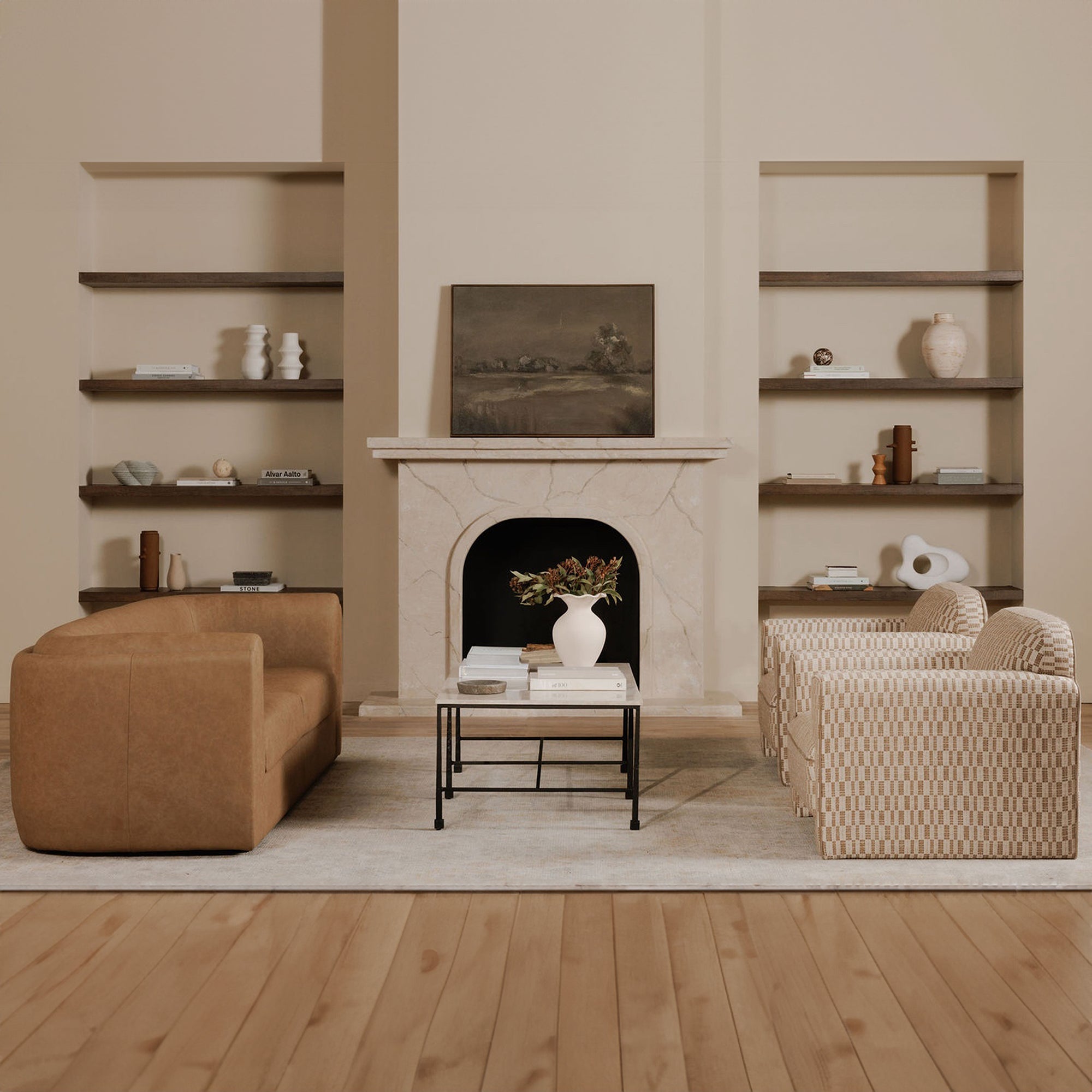 Leo Accent Chair Taupe by Moe's Home Collection - view 4
