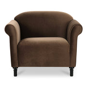 Harmony Accent Chair Dark Brown Faux Mohair by Moe's Home Collection