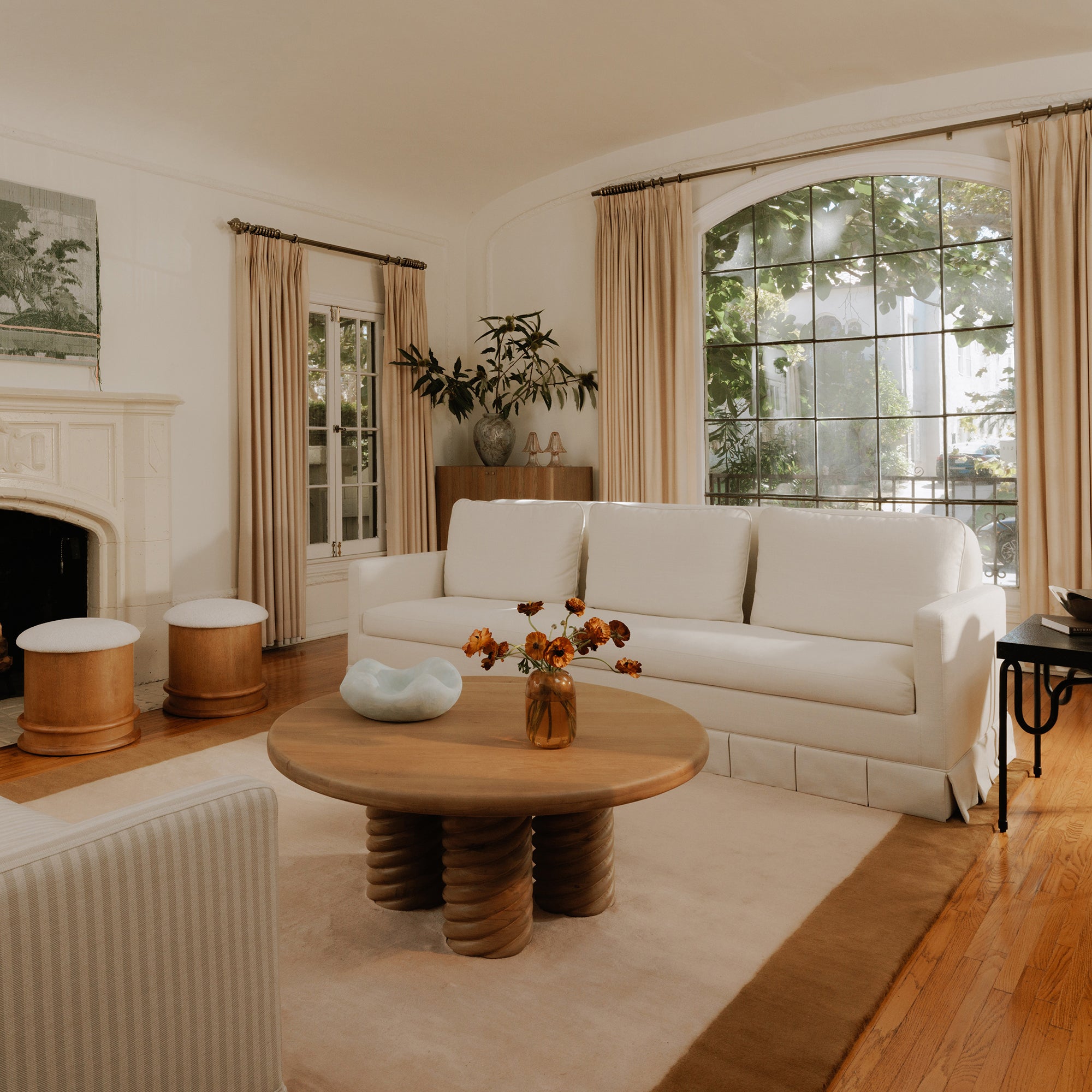 Pellicano Sofa Cream by Moe's Home Collection - view 5