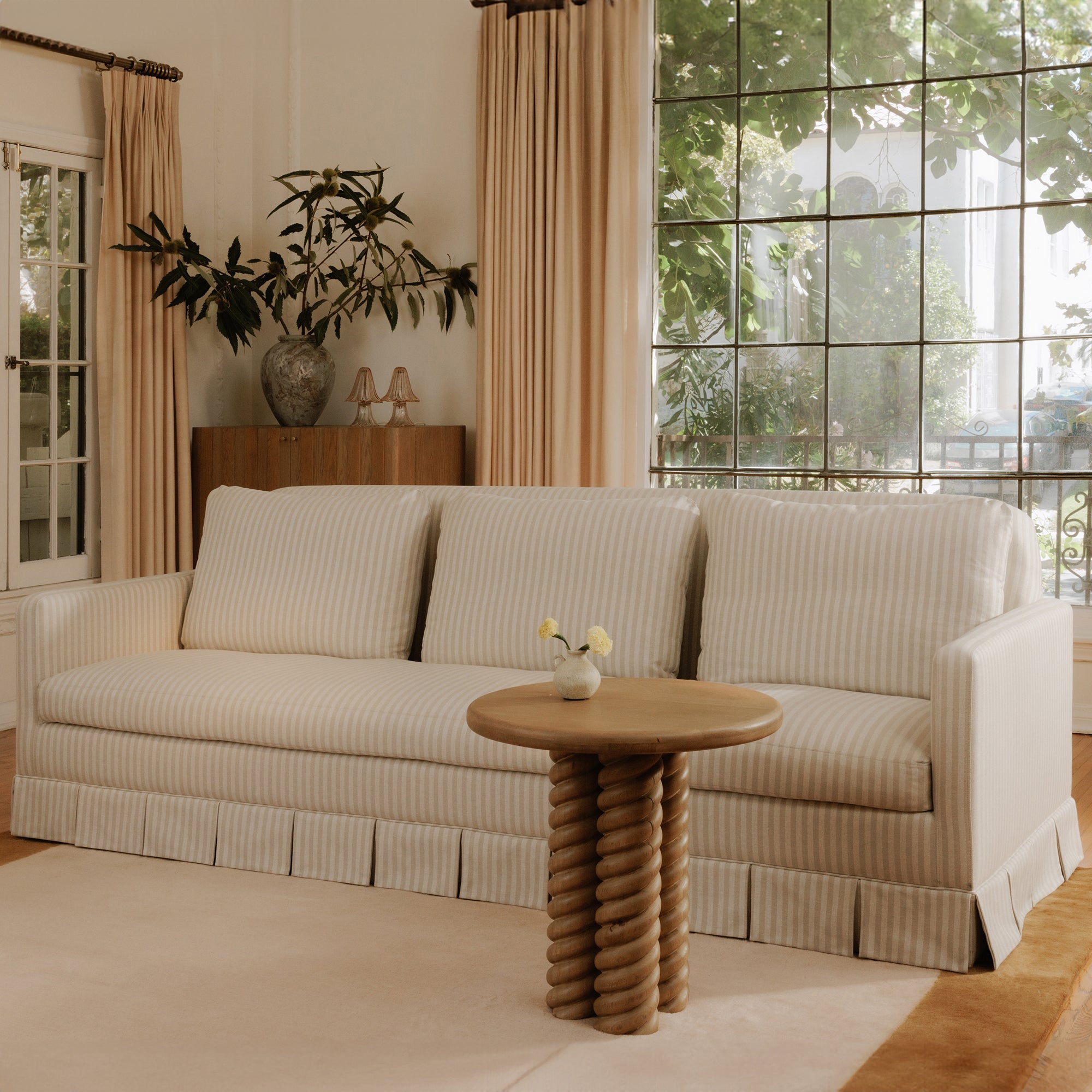 Pellicano Sofa Beige Stripe by Moe's Home Collection - view 4