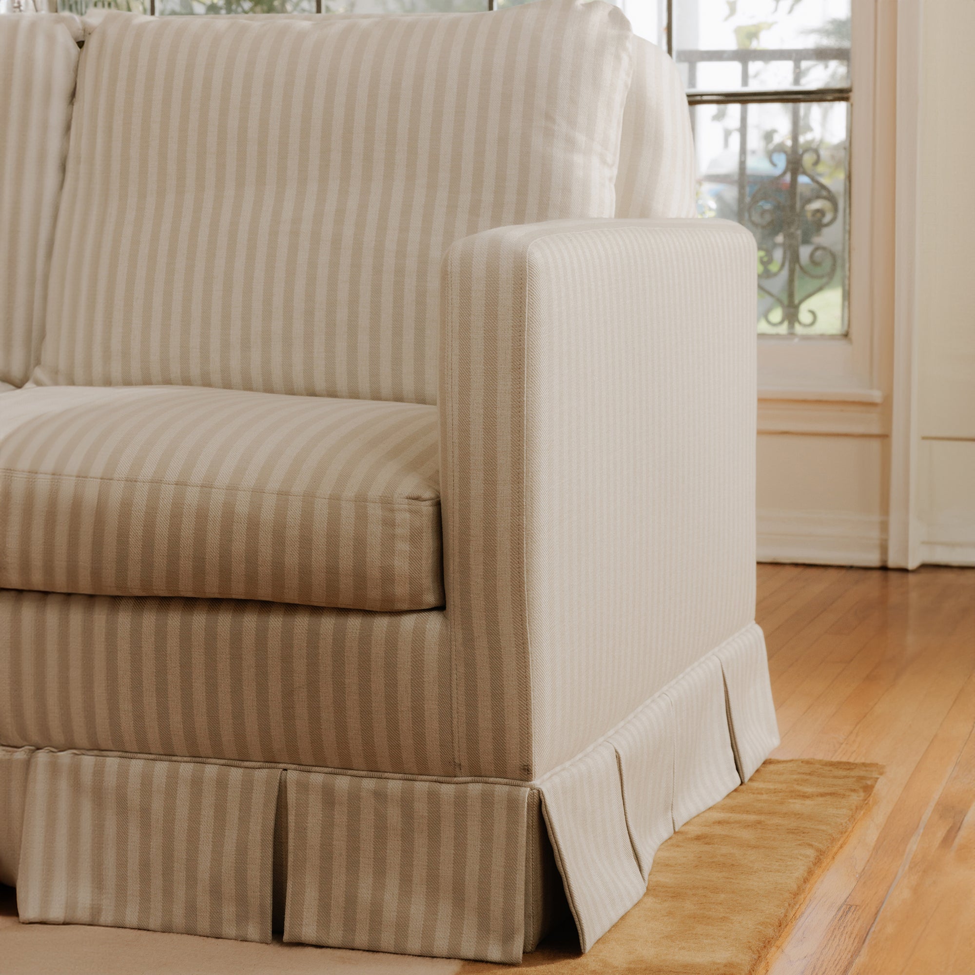 Pellicano Sofa Beige Stripe by Moe's Home Collection - view 2